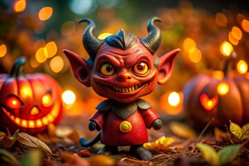 Playful and Mischievous Devil Clip Art for Creative Projects, Illustrations, and Halloween Themes