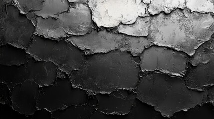 Obraz premium Abstract Black and White Textured Wall