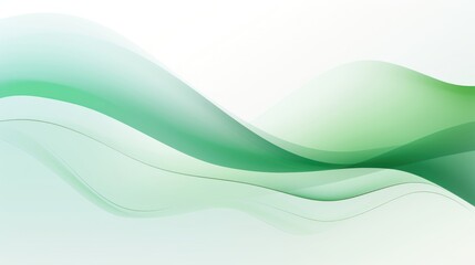 Obraz premium Border Soft wave abstract green light appliance graphics.