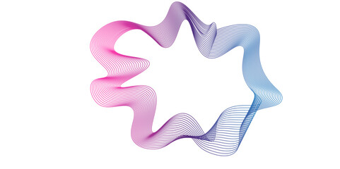 Abstract dynamic multicolor lines, waves. technology line stripe isolated science digital flowing black line. gradient colorful flowing wave design element. wavy lines gradient background.