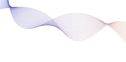 Abstract dynamic multicolor lines, waves. technology line stripe isolated science digital flowing black line. gradient colorful flowing wave design element. wavy lines gradient background.