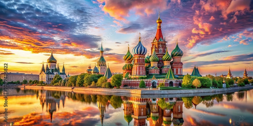 Poster russia highlighted on the global map with borders and geographic features for educational use