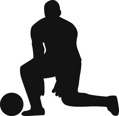 Silhouette Of Goalkeeper