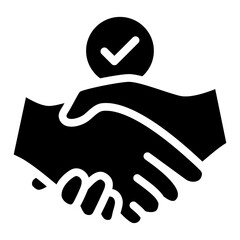 Handshake Icon For Design Element