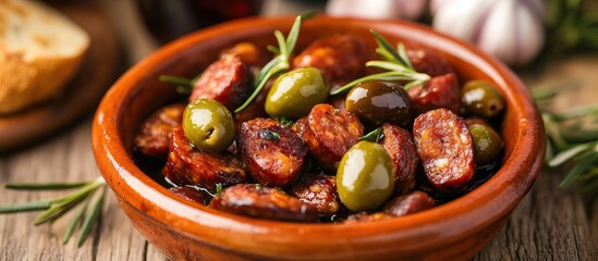 Spanish Cuisine: Chorizo and Olives