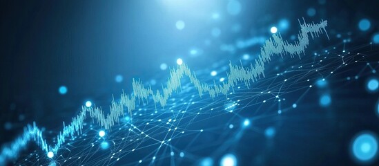 Obraz premium Abstract Digital Data Graph