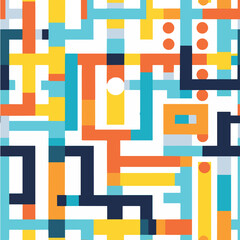 Illustration Vector seamless pattern of Geometric shape