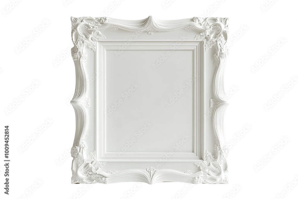 Poster 3d photo frame ,isolated on transparent background