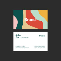 Modern and clean professional business card template