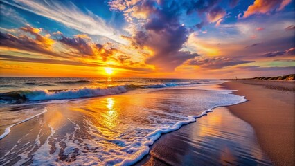 Serene Delaware Beaches with Soft Sand, Gentle Waves, and Stunning Sunsets in a Coastal Paradise