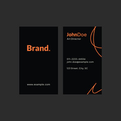 Modern and clean professional business card template