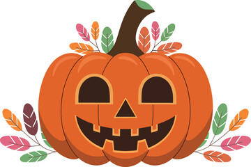Art Illustration of thanksgiving pumpkin vector