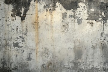 Obraz premium Textured surface of a worn distressed concrete wall featuring a rustic aesthetic