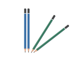 Pencil on a white background.