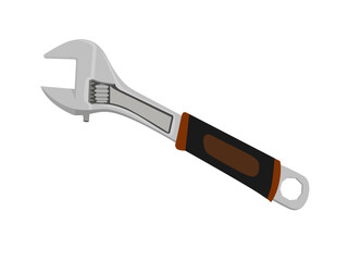 Hand tools on a white background.