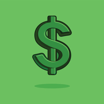 recommend clip art: Dollar Sign Cartoon Vector Icon Illustration.