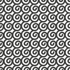 seamless pattern with black spiral  elements