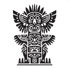 Fototapeta premium totem vector image