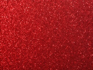 Shimmering Red Glitter Paper Background for Festive Crafts, Invitations, and Holiday Decor Projects