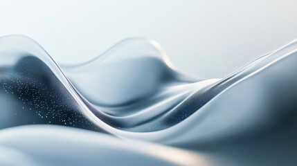 Abstract 3d holographic black and white fluid neon waves texture for banner, abstract wallpaper