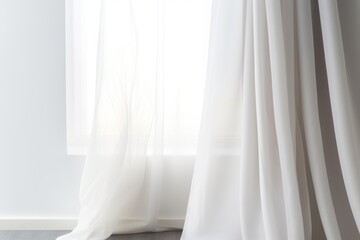White curtain architecture backgrounds elegance.  Image by rawpixel.