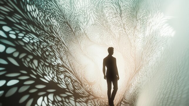 Ethereal Silhouette: Captivating Interplay of Light and Shadow