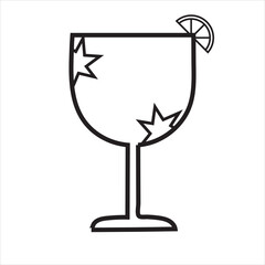 sticker fragile red white and black fragile warning label with broken glass symbol, this side up sign, keep dry and avoid liquid sign. eps10