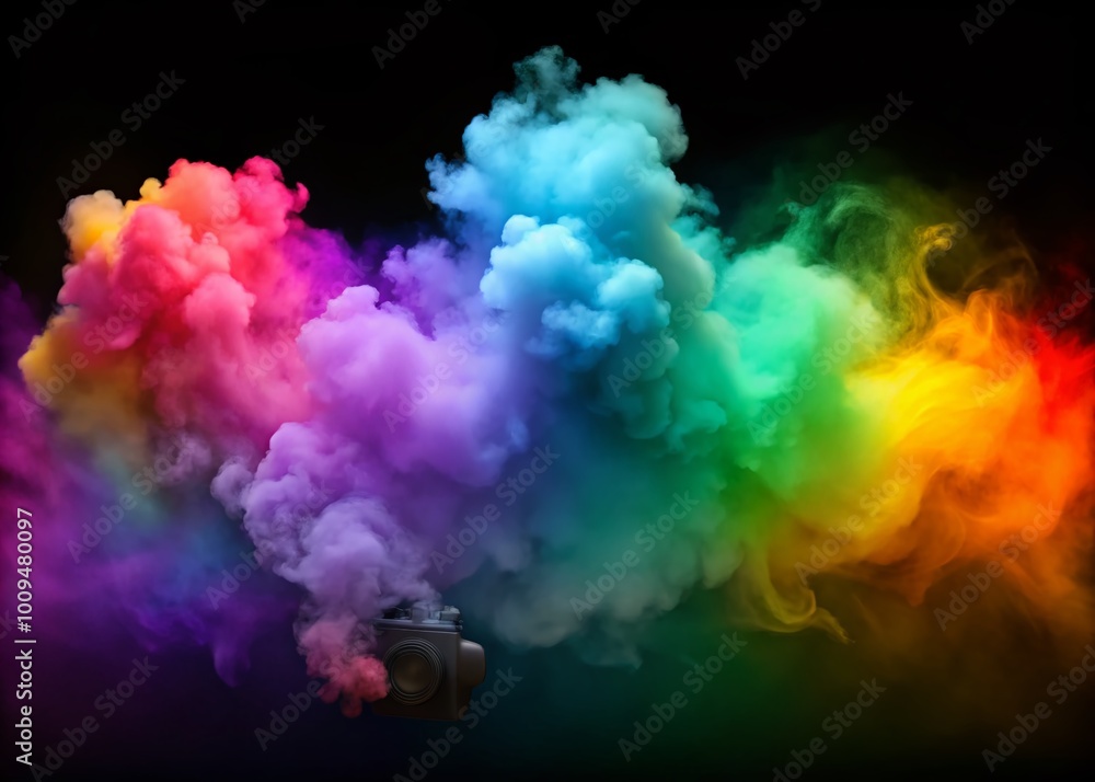 Aufkleber soft fog overlay on transparent background for creative design and photo editing projects