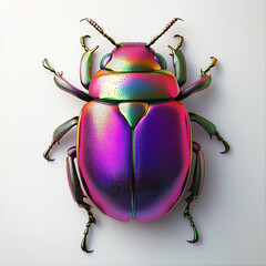 beetle isolated on white background
