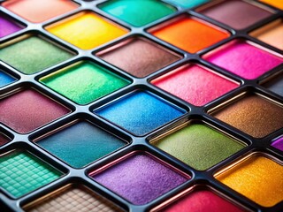 Fototapeta premium Sparkling Glitter Eyeshadow Palette for Dazzling Makeup Looks and Creative Beauty Applications