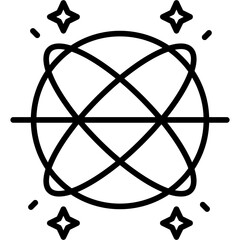 Naklejka premium Celestial Globe icon