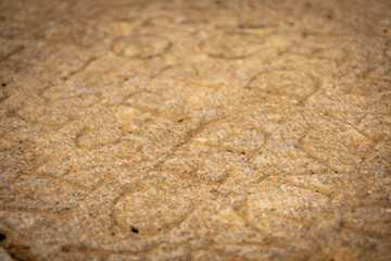 Ancient greek stone inscriptions photo