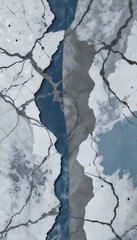 Fototapeta premium White and gray marble with veins and patterns