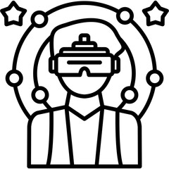 Naklejka premium VR Experience Zone icon