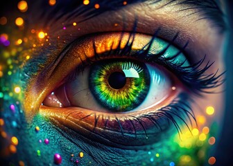 A vivid close-up of a healthy eye exemplifies clarity, rich color, and the innate beauty of vision care, highlighting its importance in overall well-being.