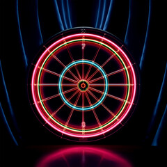 wheel in night