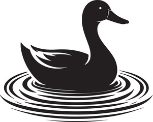 Modern Duck Silhouette Art: Beautiful Illustrations & Vectors