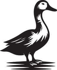 Modern Duck Silhouette Art: Beautiful Illustrations & Vectors