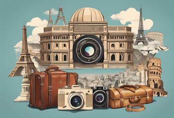 Travel Adventure Collage