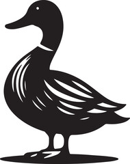 Modern Duck Silhouette Art: Beautiful Illustrations & Vectors