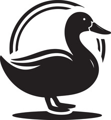Unique Duck Silhouette Illustrations: Perfect for Art & Decor