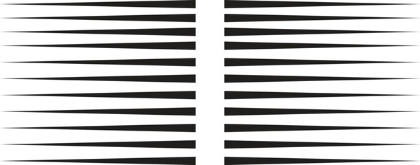 A sleek design of straight, parallel streaks and edgy pinstripes in black and white. This abstract geometric illustration offers a minimalist vector file.