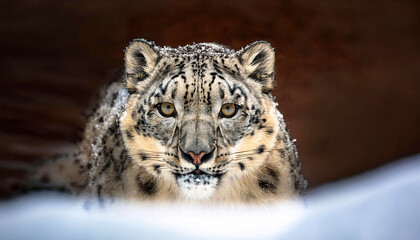 Fototapeta premium Snow leopard portrait