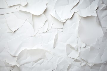 Obraz premium White paper backgrounds crumpled textured.