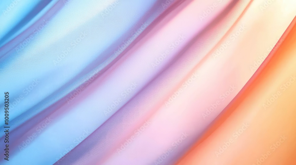Poster a smooth gradient of soft pastel colors blending seamlessly, perfect for backgrounds and design proj