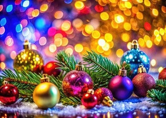 Bright and colorful New Yearâ€™s backgrounds designed for celebrations and holiday greeting cards. Perfect for adding festive flair to your invitations and seasonal decor.