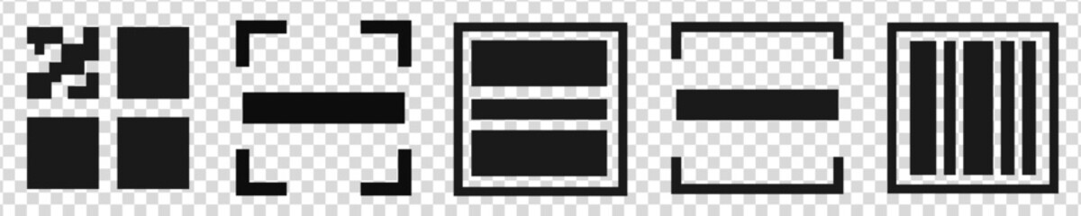 Vector element design icon button barcode. element barcode.