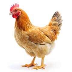 chicken on white background