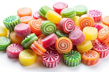 candys on white background