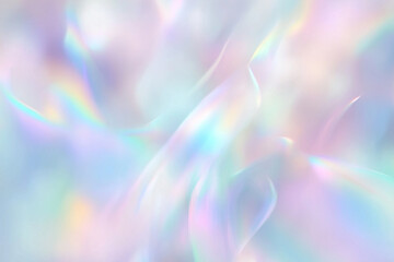 Soft Color Transitions: Holographic Background in Unicorn Style